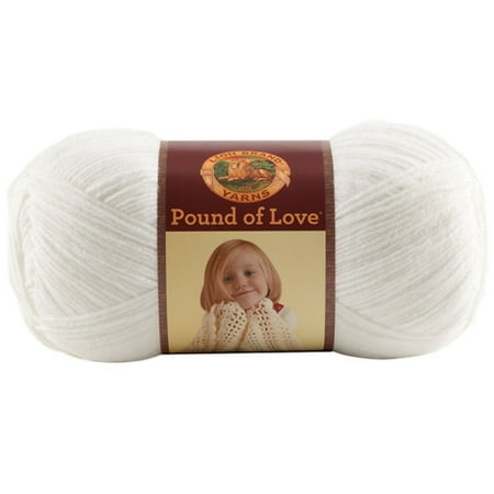 Lion Brand Yarns Pound Love White Yarn  1 Each