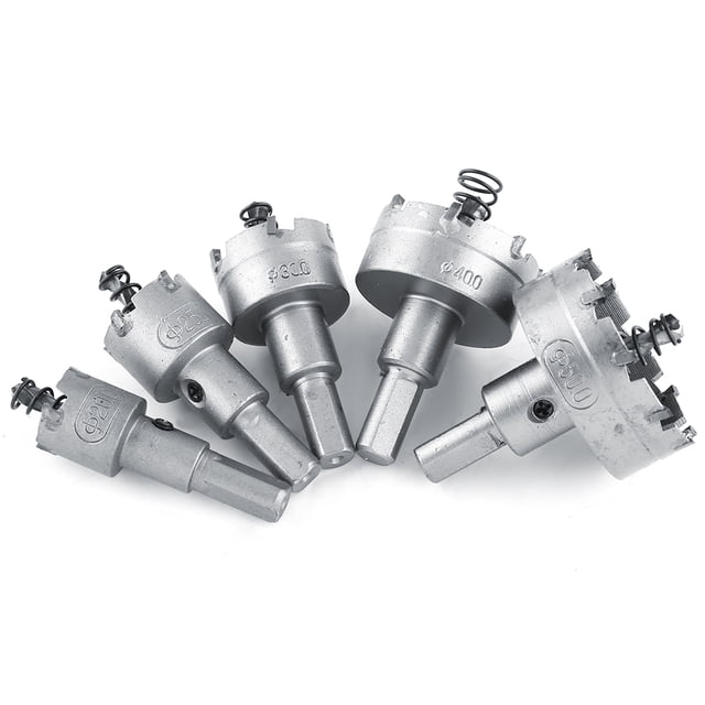 Coupeur de Métal, 5pcs / Set 20-50mm HSS Percer HSS Trou Scie Coupe de Trou Ultra Réactif