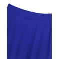 thumbnail image 5 of DPOIS Girls Knee Length High Waist A-Line Pleated Skater Skirt Blue 14, 5 of 7