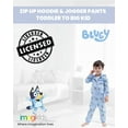 Bluey Little Boys Fleece Zip Up Hoodie and Jogger Pants Set Toddler to