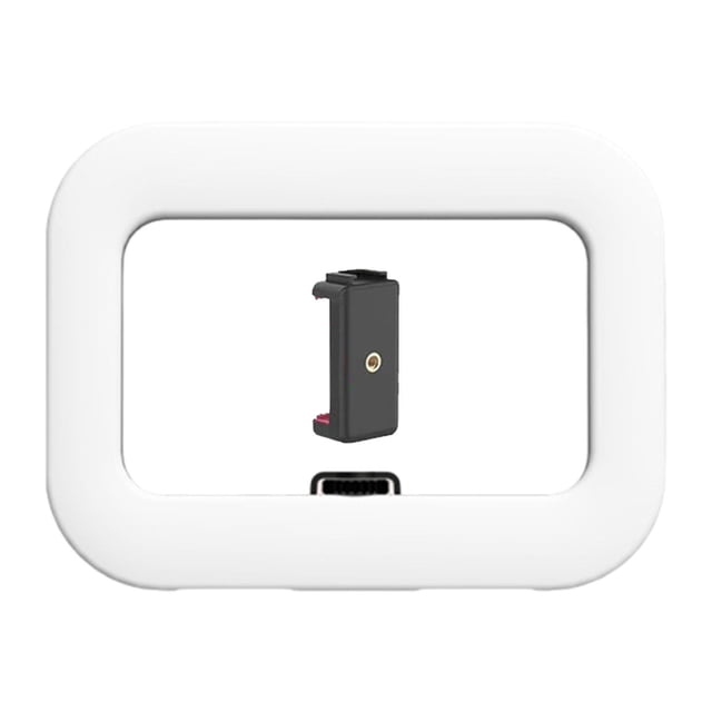 Anillo de luz para selfies, luz de relleno portátil, soporte de video regulable para teléfonos inteligentes, conferencias, vlogs, filmación,