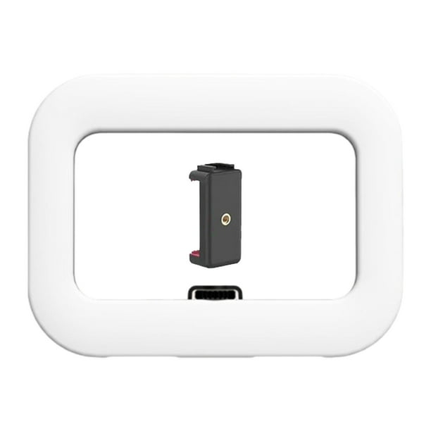Estabilizador de video para teléfono con luz de relleno portátil, regulable, para transmisión , videoblogs, cine y viajes.