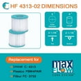 thumbnail image 4 of Hurricane 4 Pack HF4313-02 Advanced Pool and Spa Filter Cartridge Replacement, 4 of 12