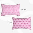 thumbnail image 2 of Fotbe Pink bows Pattern Pillow Cases - Envelope Closure - Luxury, Extra Soft, Cooling Pillow Covers - Wrinkle, Fade, Stain Resistant-16"x24", 2 of 6