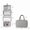 Grey, variant on Large Toiletry Bag Travel Bag with Hanging Hook, Water-Resistant Makeup Cosmetic Bag Travel Organizer for Accessories, Shampoo, Full Sized Container, Toiletries