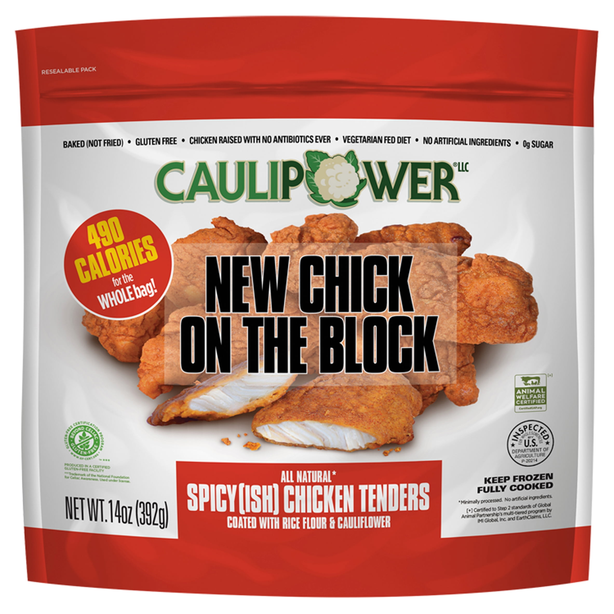 CAULIPOWER Spicy(ish) Chicken Tenders, BAKED (never fried), 14 oz