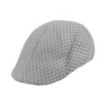 thumbnail image 3 of Gorra plana de malla para hombre, sombrero de verano transpirable para pescar de mediana edad y ancianos Gris claro, 3 of 9