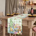 thumbnail image 2 of Table Runners 72 Inches Long Dress Scarves, Easter Gnomes Farmhouse Kitchen Table Runner, Coffee Tablerunners, Spring Watercolor Bunny Tulip Green Plaid 14x72 Inch, 2 of 9