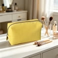thumbnail image 6 of AUNVITO Waffle Makeup Bag Large Capacity Portable Travel Toiletry Pouch Cosmetic Organizer for Women Girls Daily Use and Weekend Trip Essentials, 6 of 8