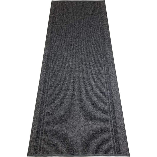 Solid Grey Color Cut To Size Rug Runner, Outdoor Runner Rug