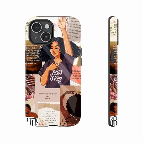 Christian Faith Women’s Easter Phone Case Inspirational Bible Verse Art Compatible with iPhone 11/12/13/14/15/16 (Pro Max/Plus)