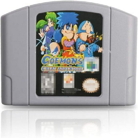 Goemon's Great Adventure Games Cartridge Card for N64 US Version