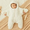thumbnail image 2 of Girls Down Snowsuit Hooded Toddler Jacket Winter Warm Padded Coat for Baby Girls Cold Days, 2 of 8