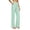 Green Pants, variant on Htigea Cotton Linen Plaid Pants for Women Summer Elastic Waisted Straight Leg Slacks Casual Beach Travel Vacation Pant with Pockets Green M