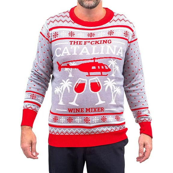 Step Bros Catalina Wine Mixer Brothers Ugly Christmas Sweater