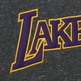 thumbnail image 5 of Men's Black Los Angeles Lakers Mitchell & Ness Black Out Collection Snow Washed Vintage Logo Pullover Sweatshirt, 5 of 5