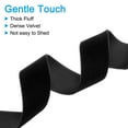 thumbnail image 4 of Uxcell 0.98 Inch x 2.18 Yard Velvet Ribbons Single Faced Vintage Velvet Ribbons Spool for Decor DIY Black 2Pcs, 4 of 6