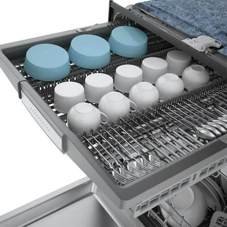 Bosch - 800 Series 24" Top Control Built-In Stainless Steel Tub Dishwasher with 3rd Rack and CrystalDry, 42 dBa - Stainless Steel