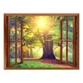 thumbnail image 4 of wall26 Sunrays Through Beautiful Tree Removable Wall Sticker/Wall Mural - 36"x48", 4 of 4