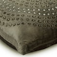 thumbnail image 2 of Grey Cushion Cover 18 x 18 Velvet Pillow Cover Crystal Embroidery Decorative Pillow for Bed Sofa Couch, Grey Pillow Cover 18x18 inch (45x45 cm), Contemporary, Circles - Crystal Wonder, 2 of 3