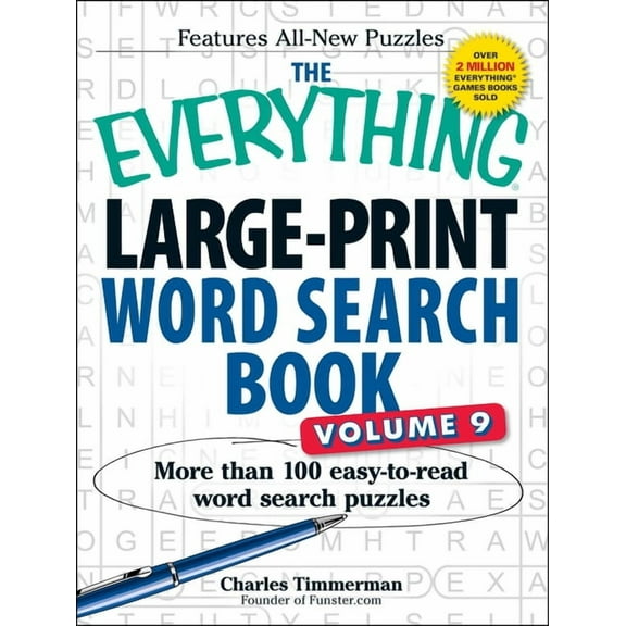 Everything(r) The Everything Large-Print Word Search Book, Volume 9: More Than 100 Easy-To-Read Word Search Puzzles, (Paperback)