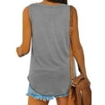 thumbnail image 5 of ZXSXSY Women's V-Neck Sleeveless Solid Color Casual Tank Top, 5 of 5