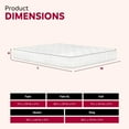 thumbnail image 2 of Premium 9 in. Medium Pocket Bed in a Box Spring Mattress - King Size, White, 2 of 11
