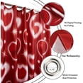 thumbnail image 5 of Valentine''s Day Shower Curtain, Red Glitter Love Heart Romantic Girly Bathroom Curtain Waterproof Fabric Machine Washable with Hooks, 72" Wx84 L, 5 of 6