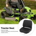 thumbnail image 3 of Tractor  With Double Slide Rails Fold Down Comfortable PVC Leather for Tractor Mower Skid Loader Telehandler Backhoe Excavator Dozer, 3 of 7