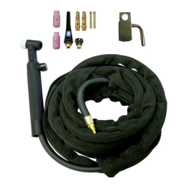 Soldador de antorcha de soldadura TIG con válvula de gas WP-26 con cable de alimentación / manguera de herramienta de antorcha yotijar Antorcha de soldadura WP26