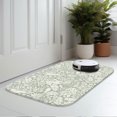 thumbnail image 4 of Green Rrbbit Plush Flannel Bath Rug 16x24 Inches, Quick Dry Absorbent Non Slip Mat for Bathroom Sink Tub, 4 of 9