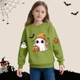 thumbnail image 6 of cocolona Girls Halloween Sweatshirts Crewneck Long Sleeve Cute Graphic Shirts Fall Winter Casual Pullover Tops 2-6 Years, 6 of 6