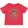 thumbnail image 3 of Inktastic Born to Fish Boys or Girls Toddler T-Shirt, 3 of 5