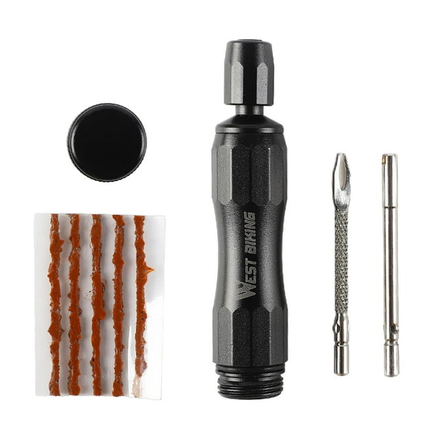 Kit de reparación de neumáticos para bicicletas sin cámara - para neumáticos de bicicletas de carretera de montaña: fije una punción o un de apa