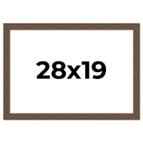 28x19 Frame Brown Farmhouse Solid Wood Picture Frame Width 1.5 Inches | Interior Frame Depth 0.5