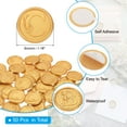 thumbnail image 2 of Uxcell Wax Seal Stickers Gold Tone, 50pcs Envelope Sealing Adhesive Backing Letter C, 2 of 6