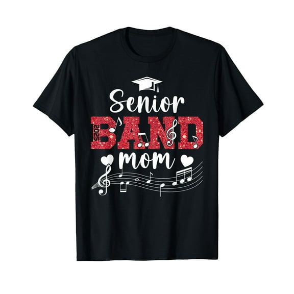Proud Senior Band Mom 2025 Senior Marching Band Mama 2025 T-Shirt