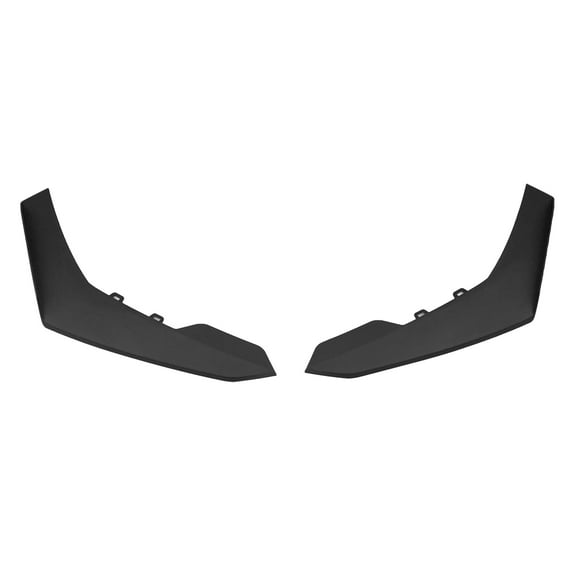 Ikon Motorsports 2PCS Front Bumper Side Splitter Canards Dive Planes Fin Replacement Compatible With 2016-2024 Chevrolet Camaro With Modified 1LE Style AMPP Front Bumper Unpainted Black 1LE Style PP