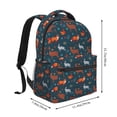 thumbnail image 2 of Honeii Autumn Forest Animals Cute Print Backpack for Both Men and Women, Basic Bookbag for College, Work, or Travel,Rucksack Computer Bag-One Size, 2 of 5