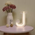 thumbnail image 6 of led light up letters,Warm White Alphabet Letters, Battery & USB Powered Customizable Marquee Lights for Wall Decor, Home, Bar, Wedding & Gift, 6 of 6