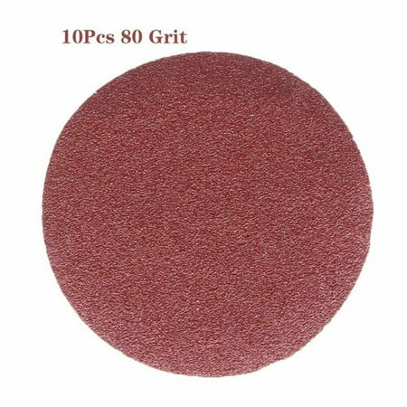 

Goodhd 10Pcs 5inch/125mm 40-2000Grit Round Shape Disk Sand Sheets Sandpaper Polishing
