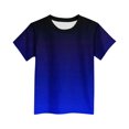 thumbnail image 4 of THDHVS Boys Shirts,Summer Fashion Boys' Solid Athletic Short Sleeve Graphic T Shirts Blue, 4 of 4