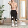 thumbnail image 2 of Mens Pajama Pants, Piano Keys With Musical Notes Soft Sleep & Lounge Pants for Men, Cuteness Casual PJ Bottoms Pants with Pockets, 2 of 7