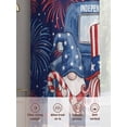 thumbnail image 6 of Independence Day Sheer Curtains 2 Panels Set Watercolor Blue Truck Cute Gnome Firework Sheer Window Curtains Light Filtering Rod Pocket Voile Drapes for Bedroom Living Room 52"X96", 6 of 9