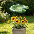 thumbnail image 1 of Estaca metálica con forma de hoja para jardín: adorno decorativo para exteriores, ideal para patios, jardines y macetas., 1 of 6