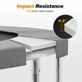 thumbnail image 3 of ExacMe Thicker Trampoline Pad with Opening, Replacement Spring Cover Safety Pads with Storage Bag, Gray 6181-P-GY, 3 of 8