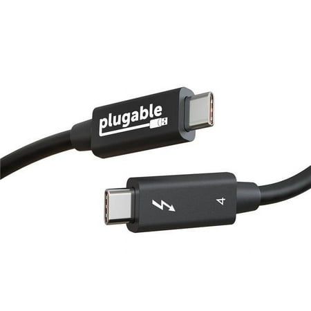 UPC: 0819927012535 | Plugable Thunderbolt 4 Cable [Thunderbolt Certified] 3.2ft USB4 Cable with 100W Charging  Single 8K or Dual 4K Displays  40Gbps Data Transfer  Compatible with Thunderbolt 4  USB4  Thunderbolt 3  USB-C
