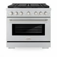 thumbnail image 2 of ZLINE 36 in. 5.2 cu. ft. Paramount Gas Range with 6 Burner Cooktop and Convection Gas Oven in Stainless Steel (SGR36), 2 of 2