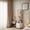 White +4-Tier+storage, variant on 4-Tier Corner Bookshelf , Rotating Bookcase with Storage Cabinet,universal wheels Space-Saving Floor Organizer Walnut Brown