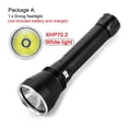 thumbnail image 2 of A26 100M Underwater Diving Flashlight XHP70 LED 500M Range Lantern 4800LM Light Magnetic Switch Torch Waterproof ,Portable, 2 of 7